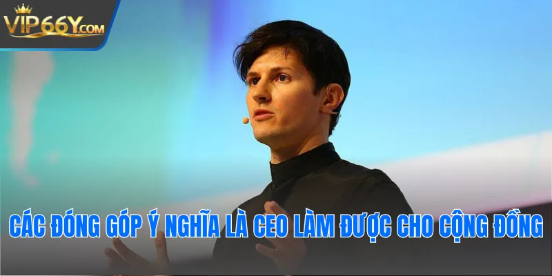 Các đóng góp ý nghĩa là CEO làm được cho cộng đồng